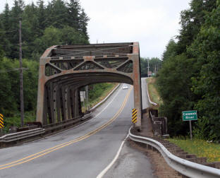 The Calawah River, just north of Forks welcome sign.